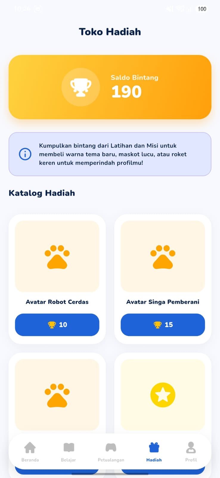 Katalog Hadiah